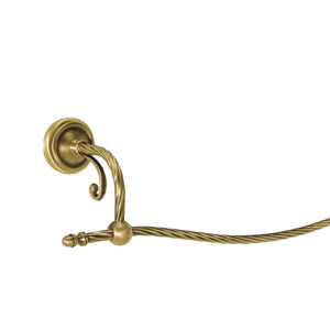 Vintage Brass Towel Rack With Solid Design Impero by Ghidini 1849