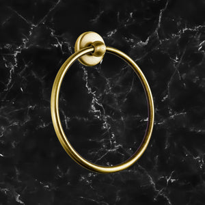 Vintage Brass Towel Ring Premium Bronze Adele by Ghidini 1849