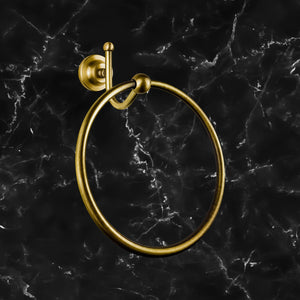 Vintage Brass Towel Ring Premium Quality Ottavia by Ghidini 1849
