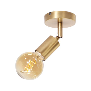 Vintage Ceiling Light Brass Adjustable Elitia by Ghidini 1849