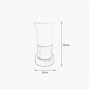 Vintage Ceramic Toothbrush Holder With Solid Brass by Ghidini 1849