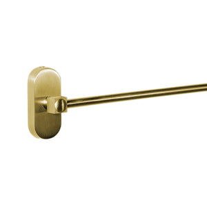 Vintage Towel Bar In Solid Brass Premium Sara by Ghidini 1849