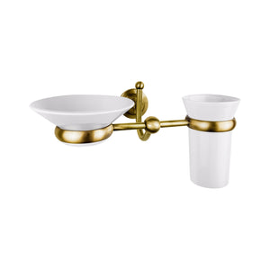 Wall Mounted Soap Dish And Toothbrush Holder Retro by Ghidini 1849