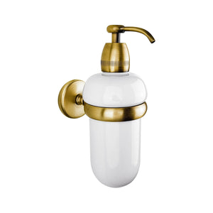 Wall Mounted Soap Dispenser Vintage Brass Adele by Ghidini 1849