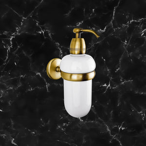 Wall Mounted Soap Dispenser Vintage Brass Adele by Ghidini 1849