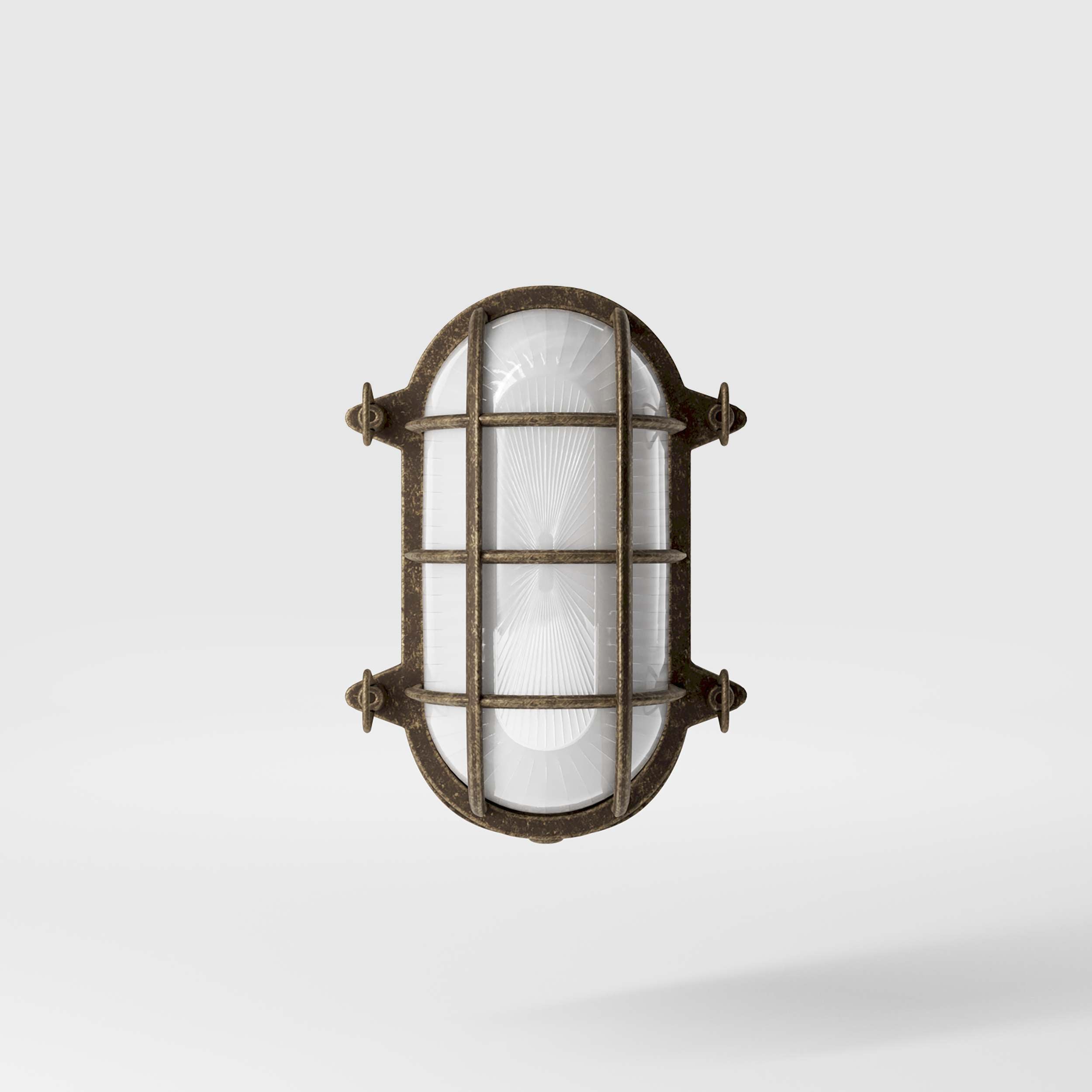 Nautical Outdoor Wall Lamp with Protection Grid | Ghidini 1849