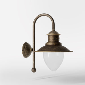 Brass Outdoor Wall Sconce Marine Style Amalfi by Ghidini 1849