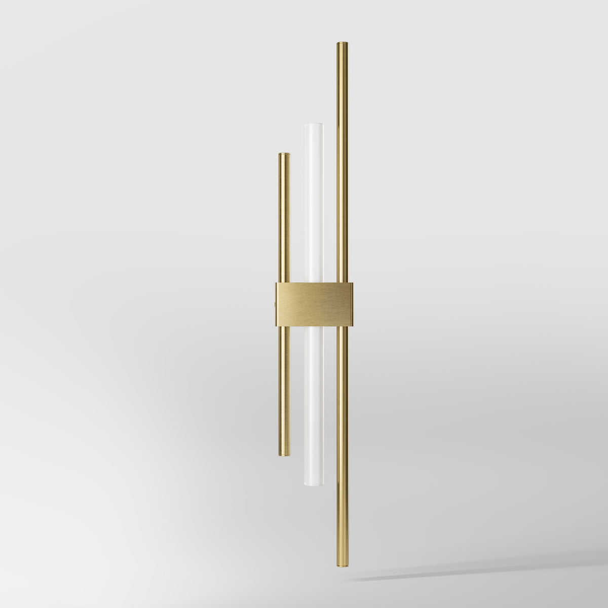 Contemporary Brass Wall Light with Linear Design - OBV Bronze Satin Light Brass