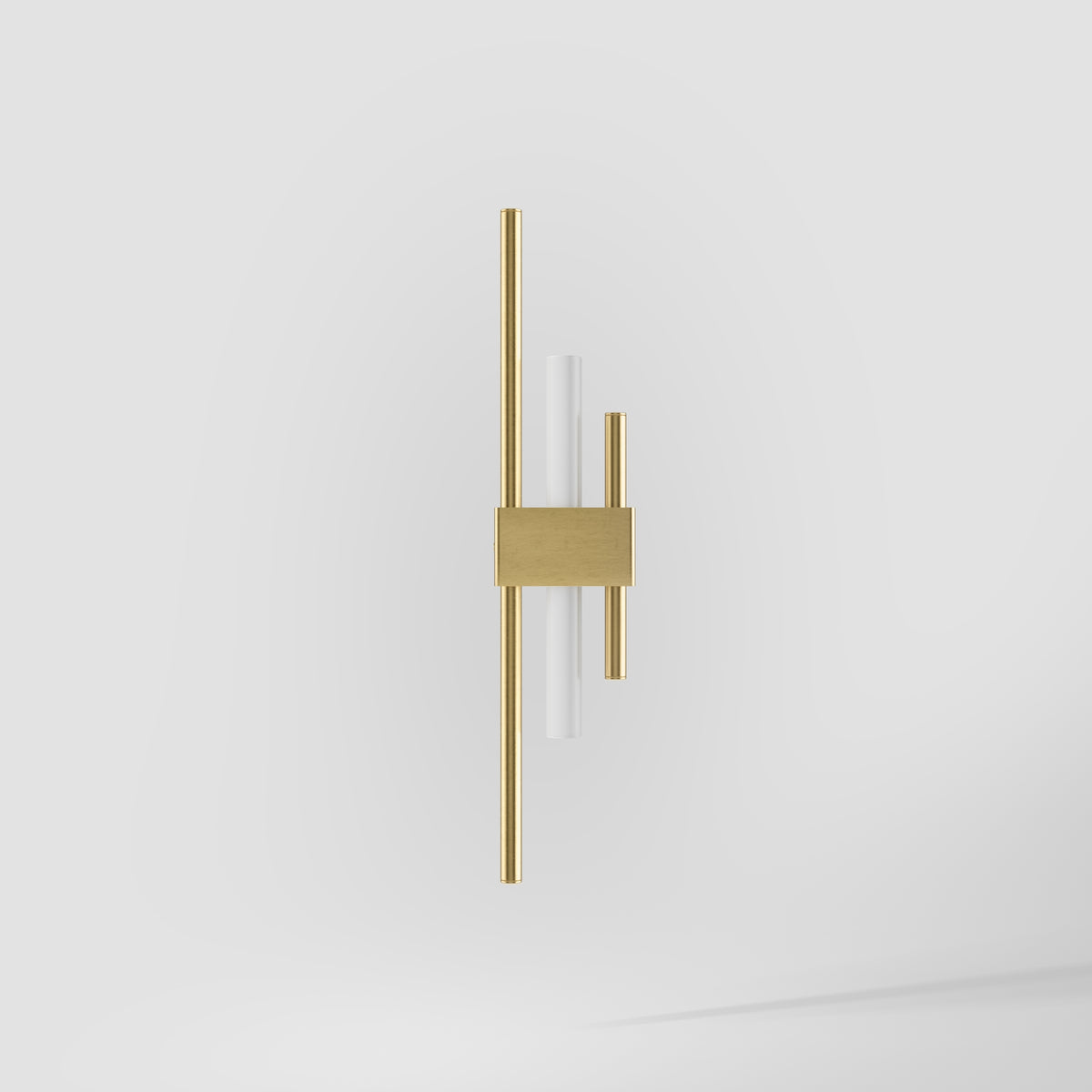 Wall Lamp in Brass with Geometric Design - OBV Bronze Satin Light Brass