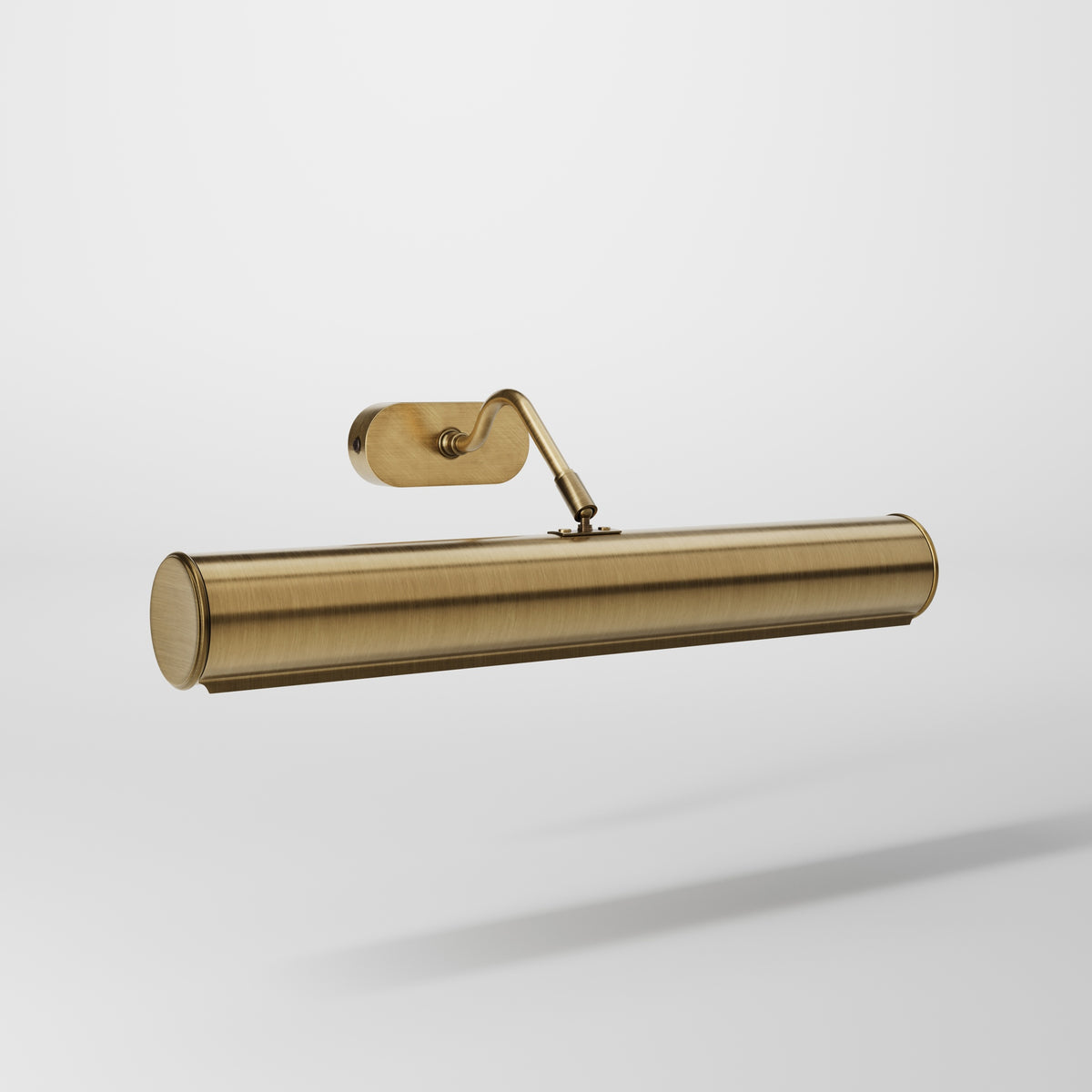 Applique Da Parete Per Quadri In Ottone Con Riflettore 40cm - OBS Bronzo Satinato