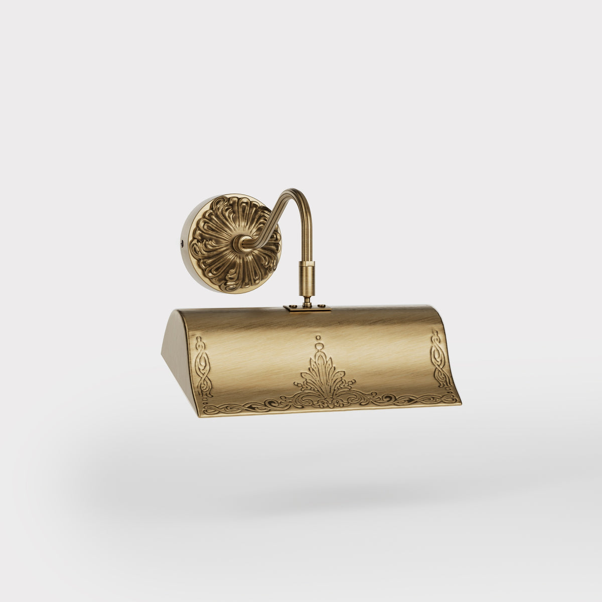 Applique per Quadri in Ottone con Decori Barocchi 20 cm - OBS Bronzo Satinato