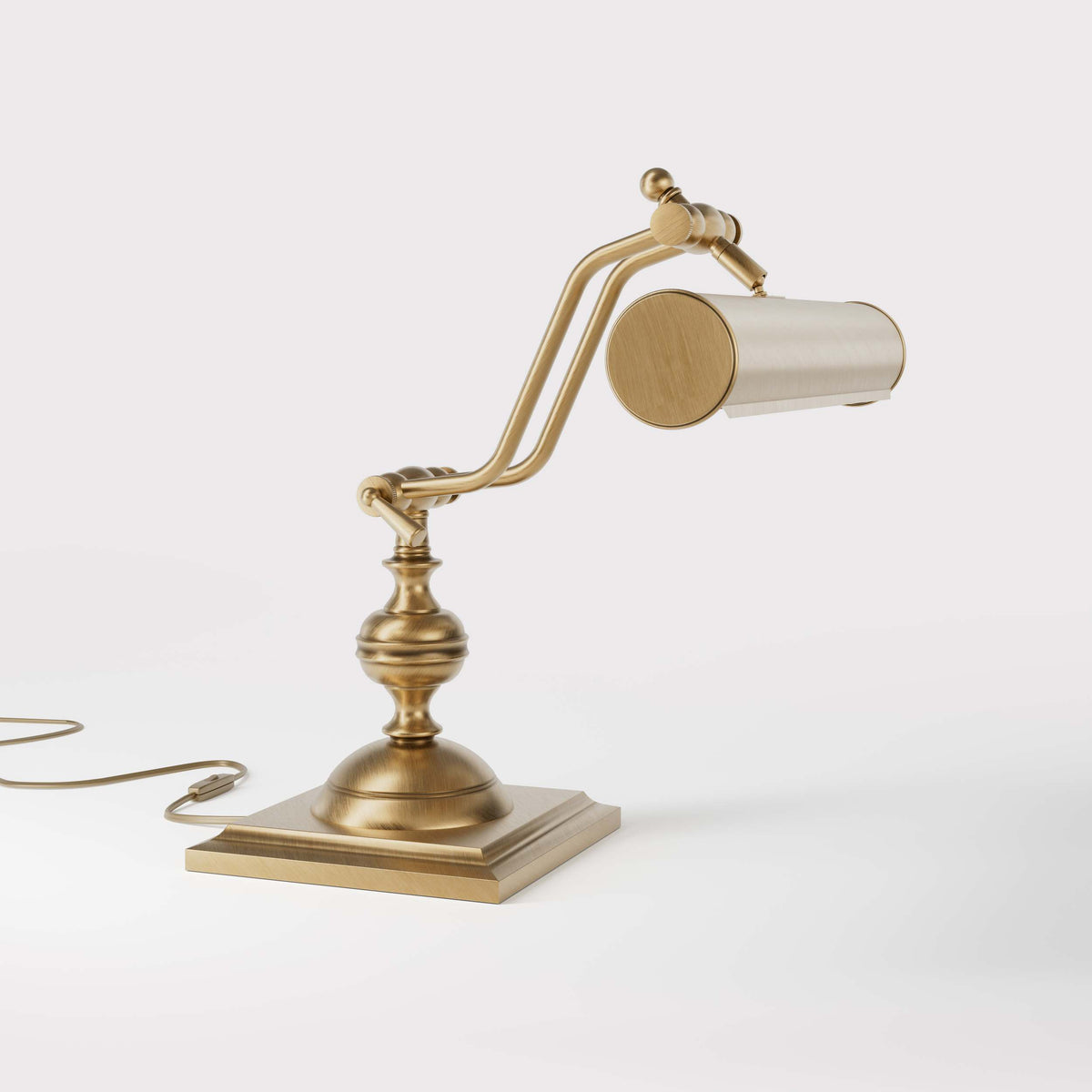 Lampe de Table Rétro à Bras Articulé - OBS Bronze Laiton Satiné