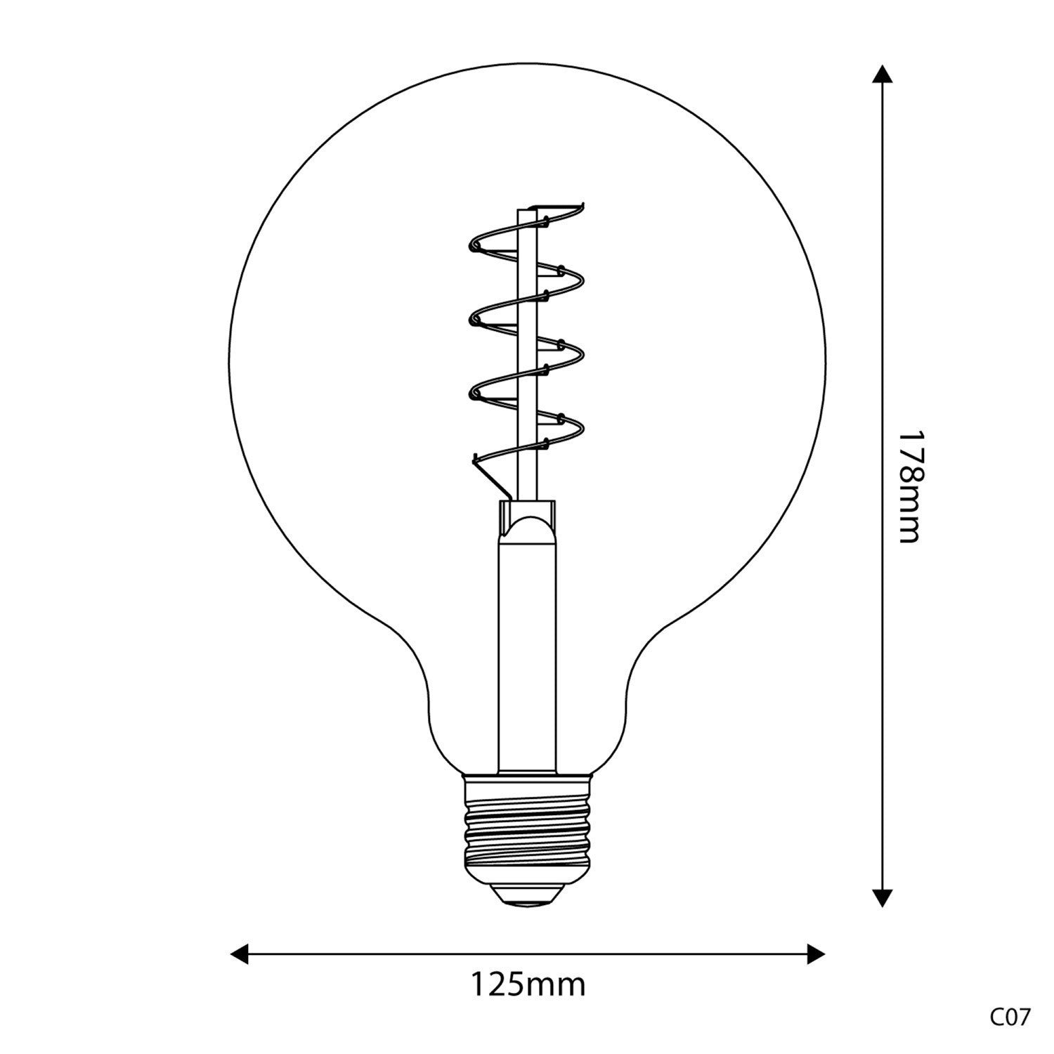 LED Light Bulb G125 | Ghidini 1849