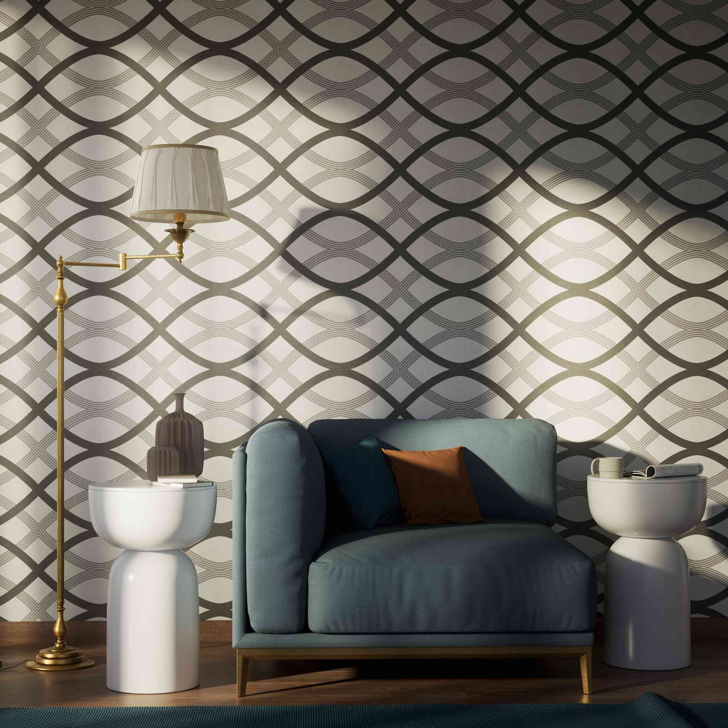 Classic brass floor lamp with adjustable arm, ivory fabric shade, elegant design, and versatile functionality for interiors by Ghidini 1849 - Finish: OBS Bronze Satin Brass