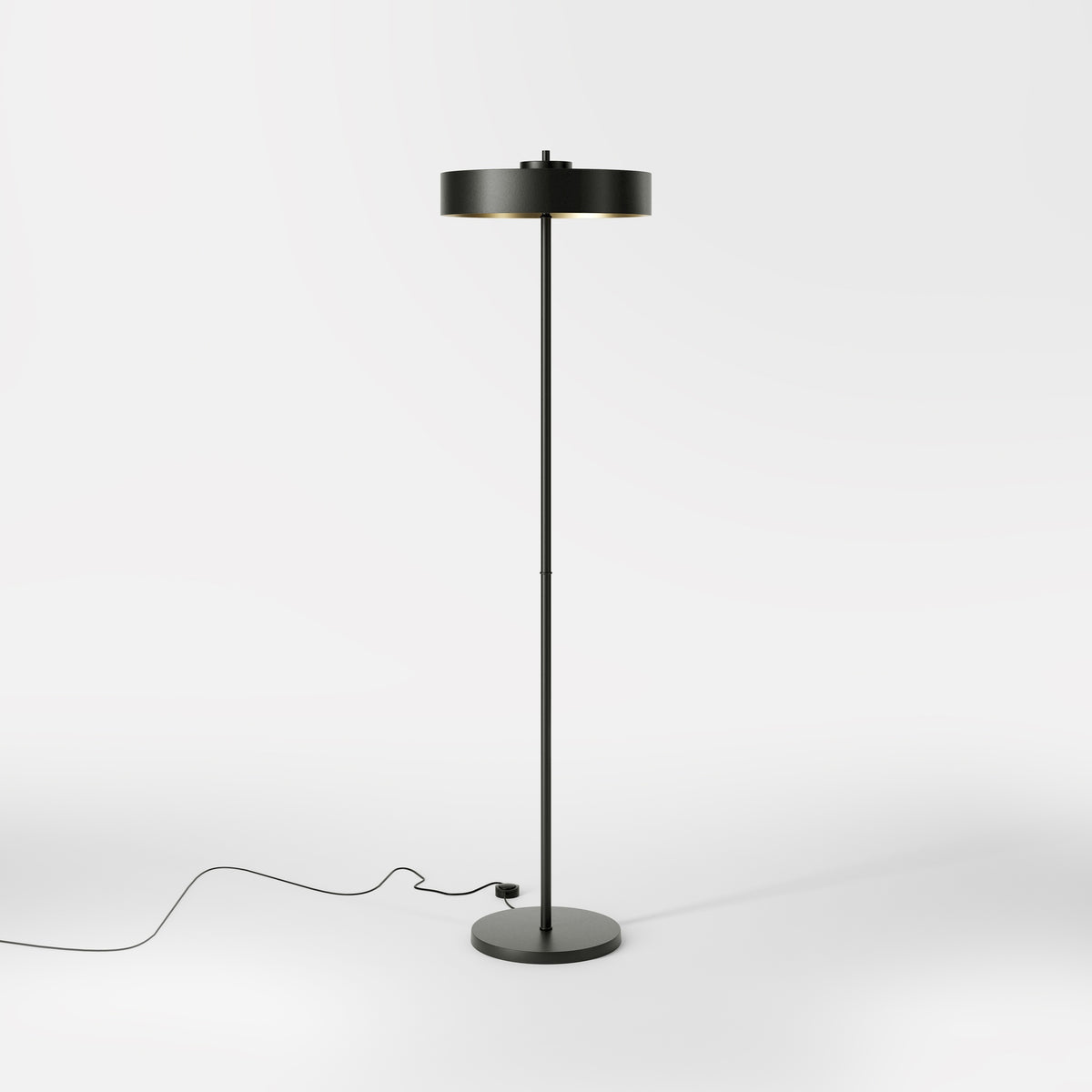 Stehlampe aus Metall Modernes Design - ONO Mattschwarz