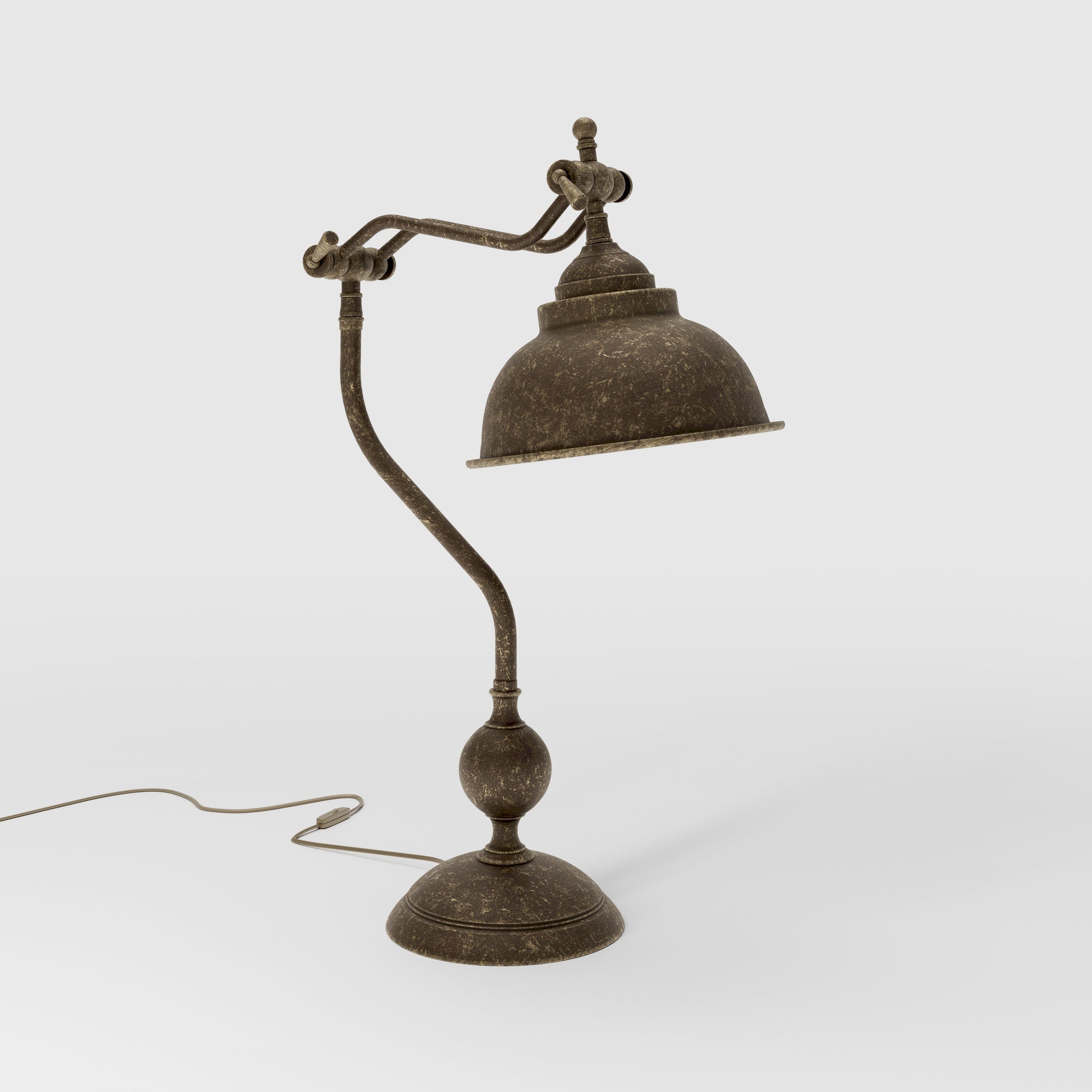 Industrial Desk Lamp with Adjustable Arm Oslo | Ghidini 1849