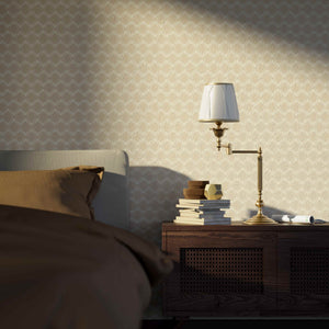 Classic brass table lamp with adjustable arm and ivory fabric shade, gold decorative trim, turned base London - Finish: OBS Bronze Satin Brass