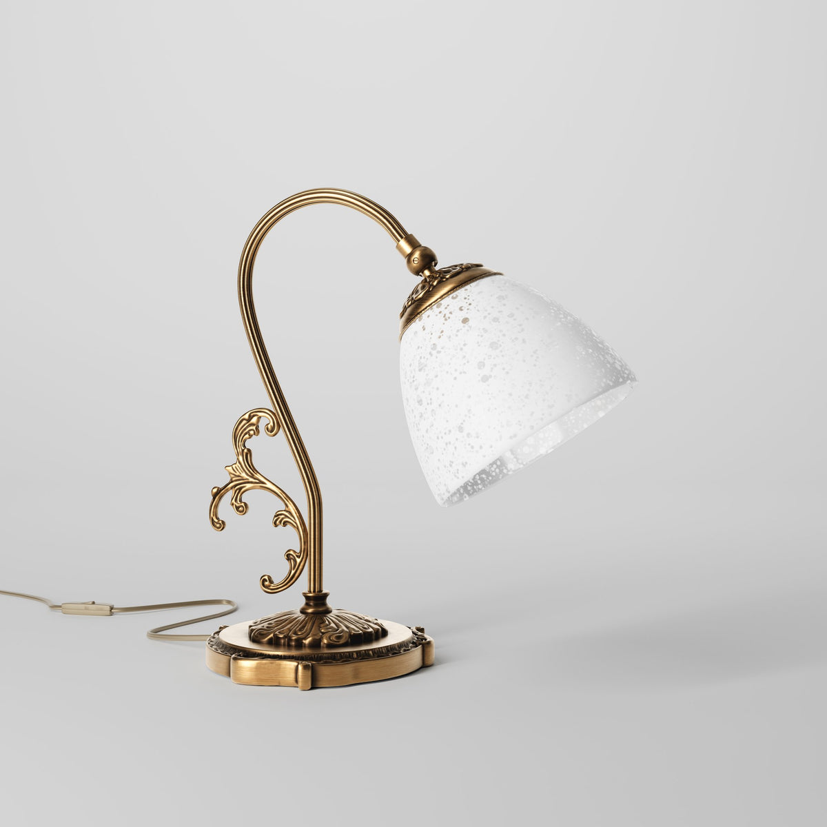 Art Nouveau Brass Table Lamp Beatrice - OBS Bronze Satin Brass