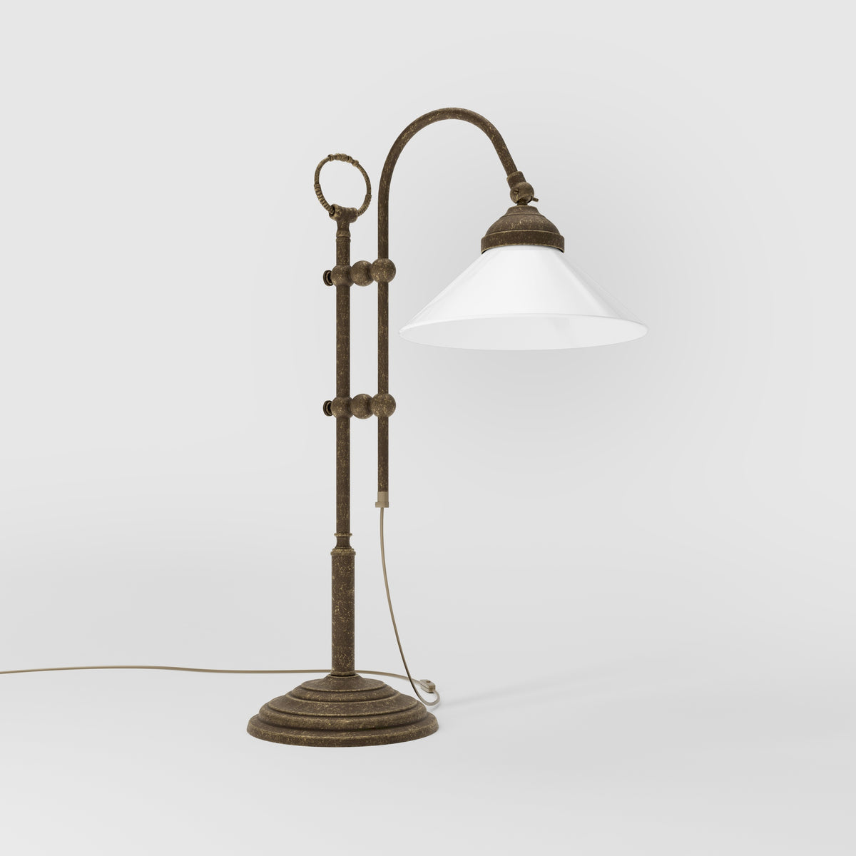 Lampe de Table Réglable avec Bras Coulissant Fiordo - OAS Laiton Antique