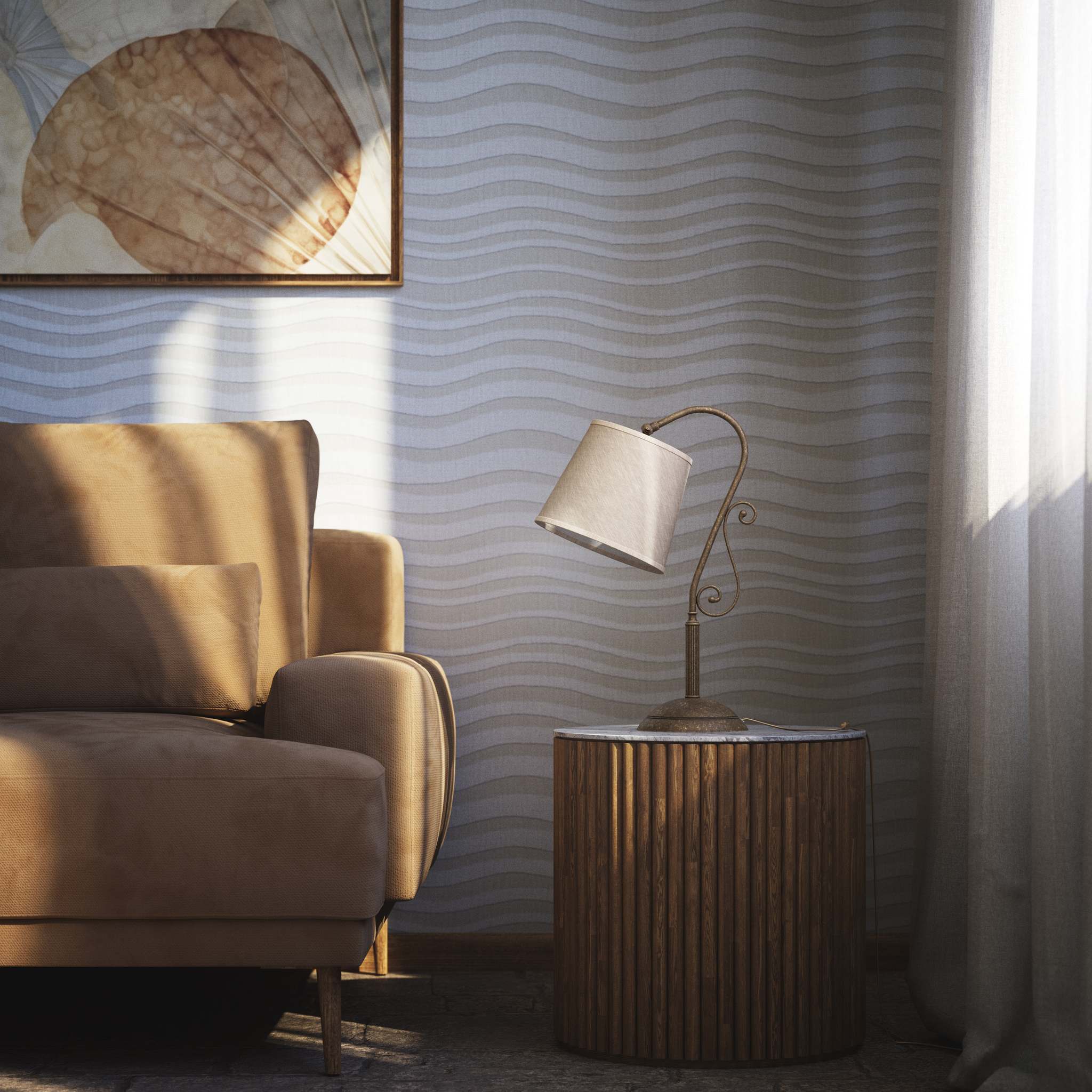 Classic brass table lamp with fabric shade Bruxelles by Ghidini 1849 - Finish: OAS Antique Brass