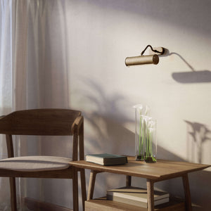 Satin Brass Picture Light Adjustable 20Cm Quadro | Ghidini 1849