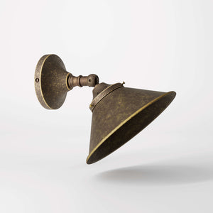 Brass Adjustable Wall Sconce Industrial Alice | Ghidini 1849