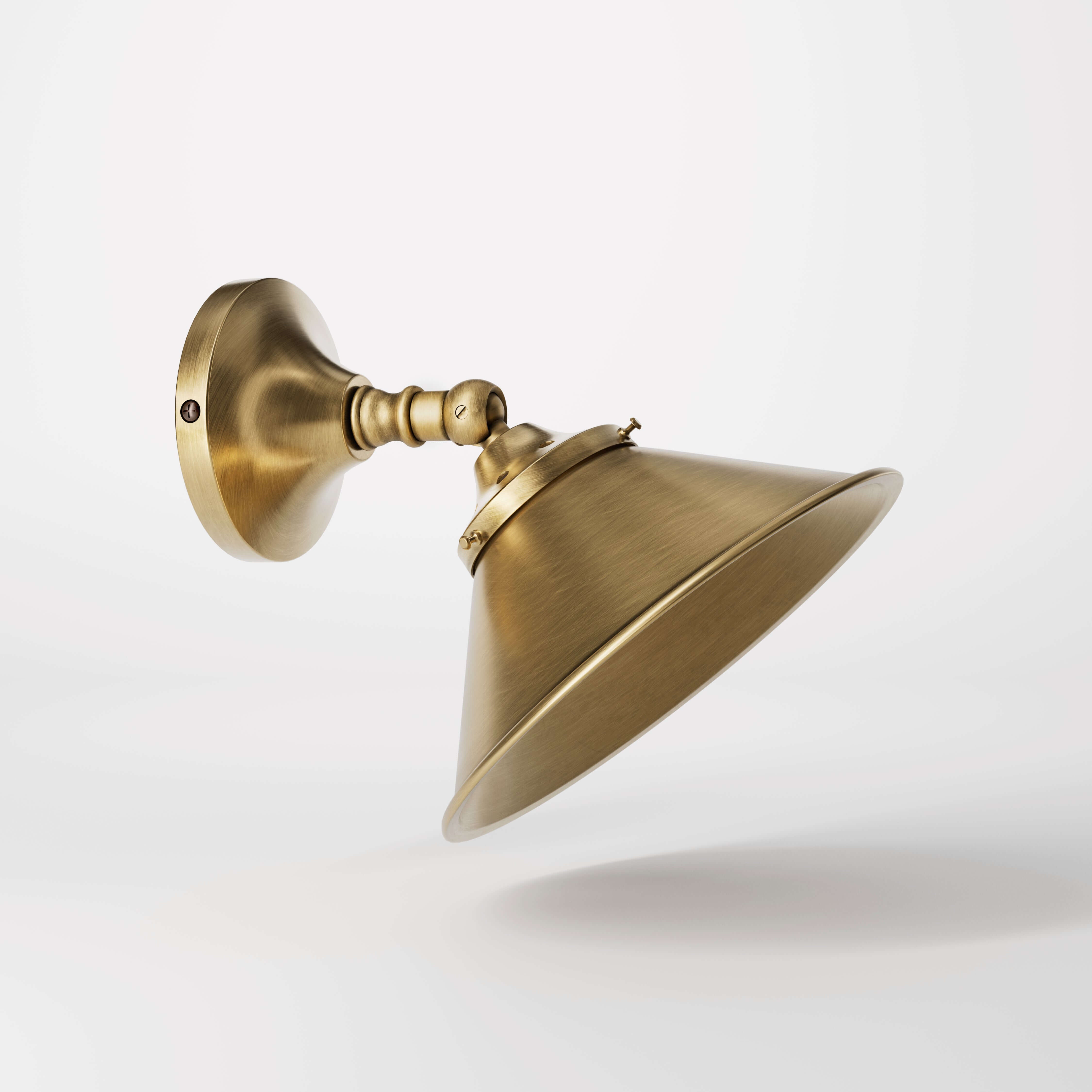 Brass Adjustable Wall Sconce Industrial Alice | Ghidini 1849