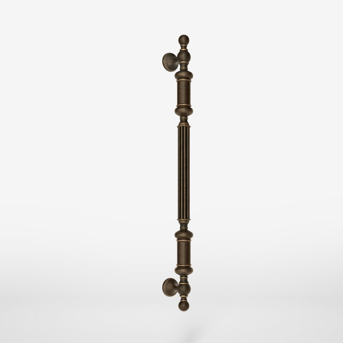 Neoklassischer Messing-Ziehgriff mit Kannelierten Details - OBM Matt Satin Bronze