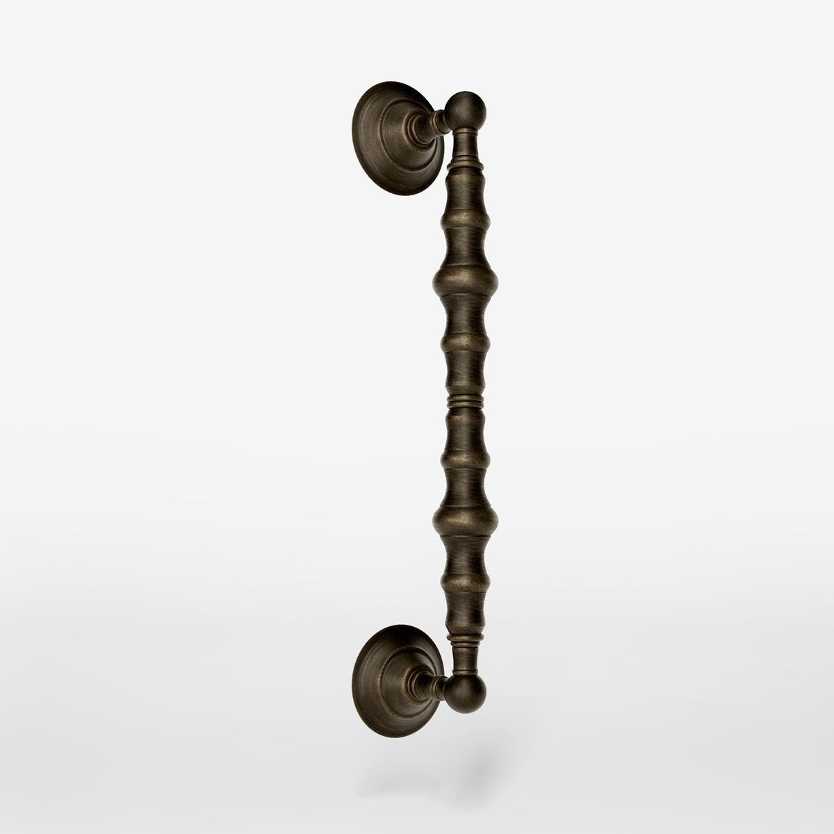 Poignée de Tirage en Laiton avec Silhouette Courbée - OBM Bronze Satin Mat Laiton