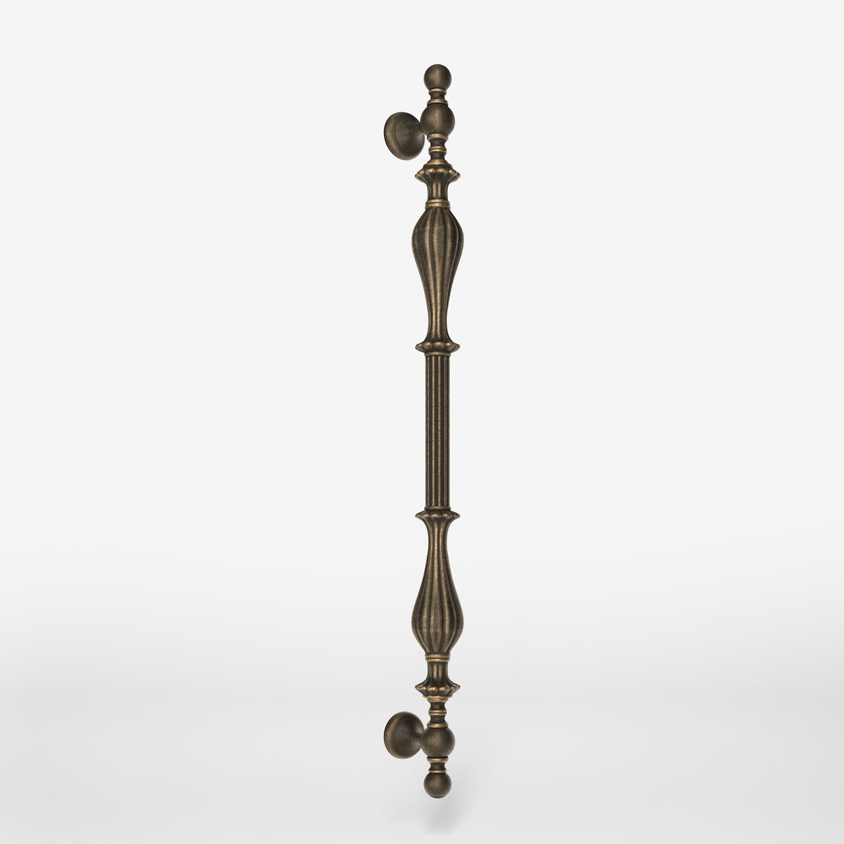 Poignée de Porte en Laiton avec Lignes Élégantes - OBM Bronze Satin Mat Laiton