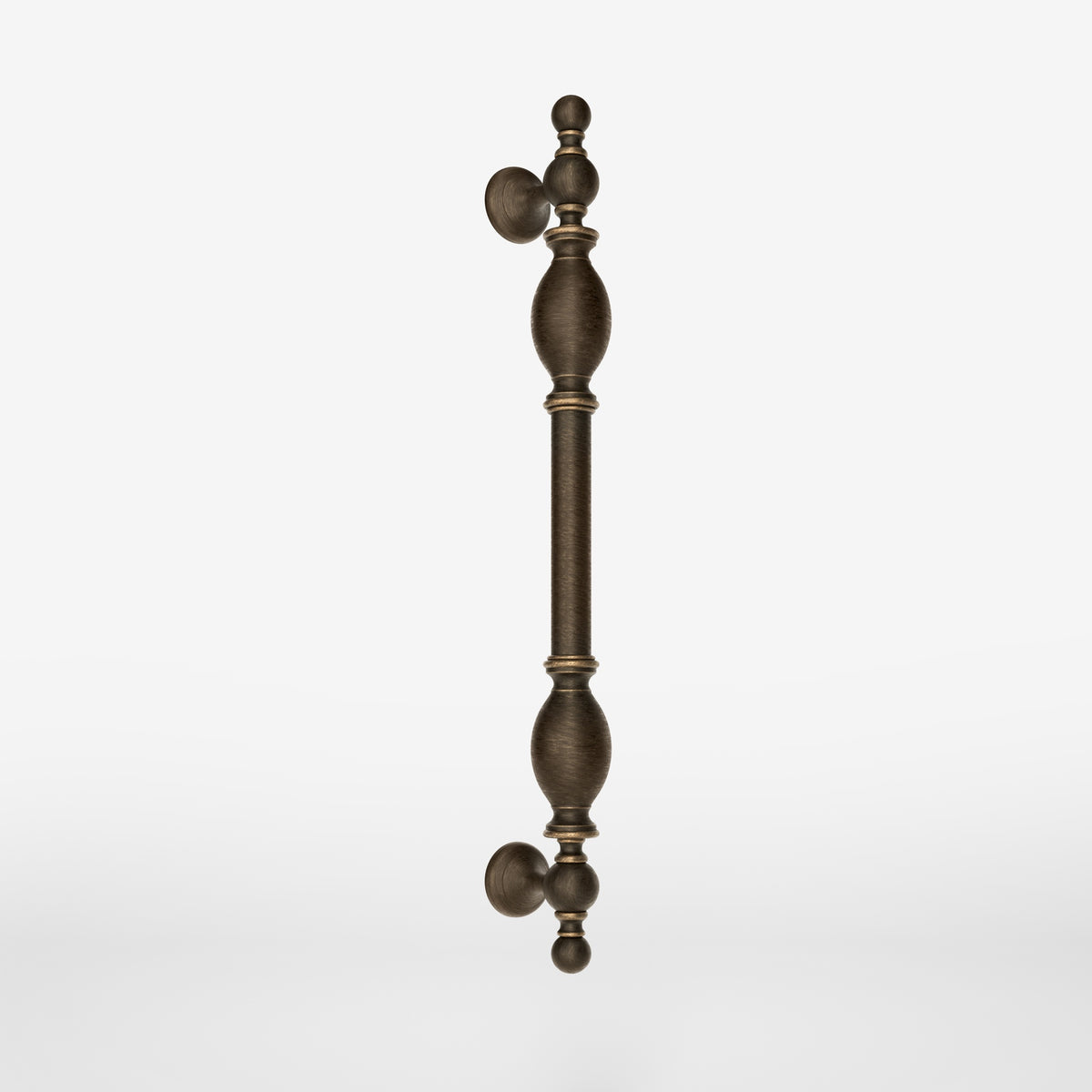 Ziehgriff aus Messing mit Klassischen Details für Elegante Eingänge - OBM Matt Satin Bronze