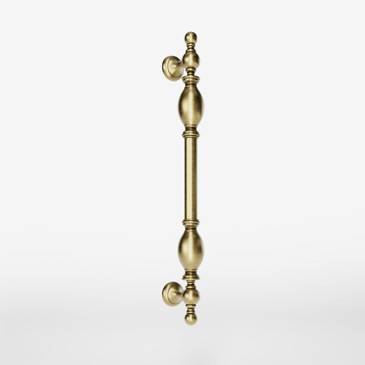Ziehgriff aus Messing mit Klassischen Details für Elegante Eingänge - OBV Satin Bronze Leichte
