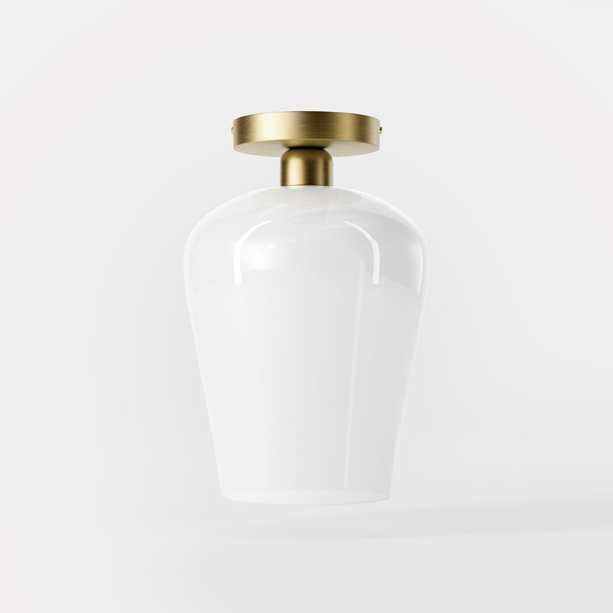 Deckenlampe Aus Messing Und Weißem Glas Talis - OBV Satin Bronze Leichte