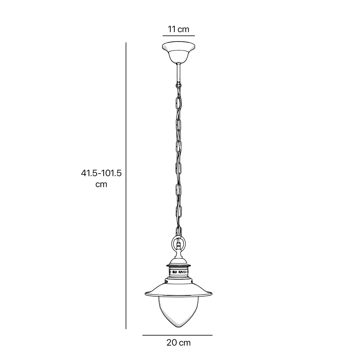 Outdoor brass pendant lamp with transparent glass traditional harbour lantern style with chain Amalfi collection by Ghidini 1849