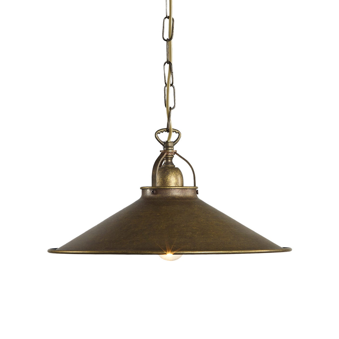 Aged Brass Pendant Light For Bars 35 Cm Alice Ghidini 1849