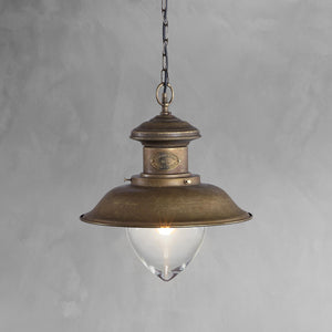 Antique Brass Pendant Light Marine Large Al Mare | Ghidini 1849