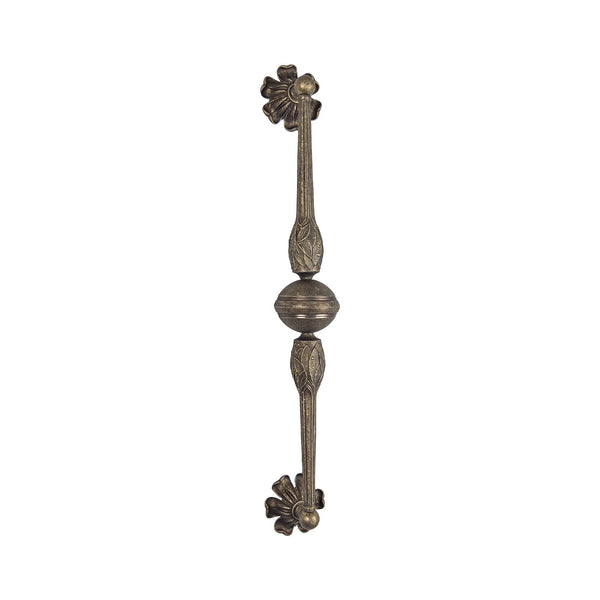 t4option0_0 | Antique Brass Pull Handle with Floral Decor Ghidini 1849