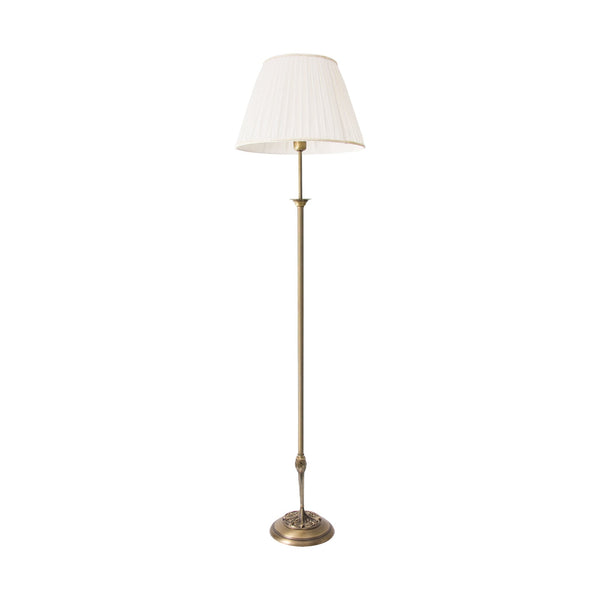 t4option0_0 | Art Deco Brass Floor Lamp White Cloth Shade Simona Ghidini 1849