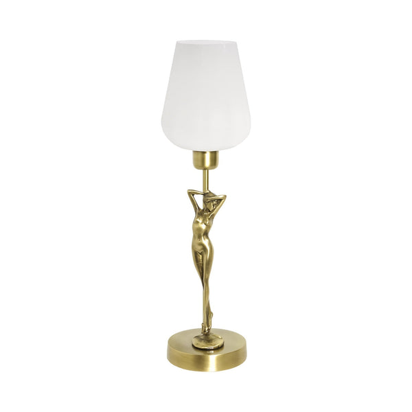 t4option0_0 | Art Deco Lady Figurine Table Lamp Brass Tulip Glass Ghidini 1849
