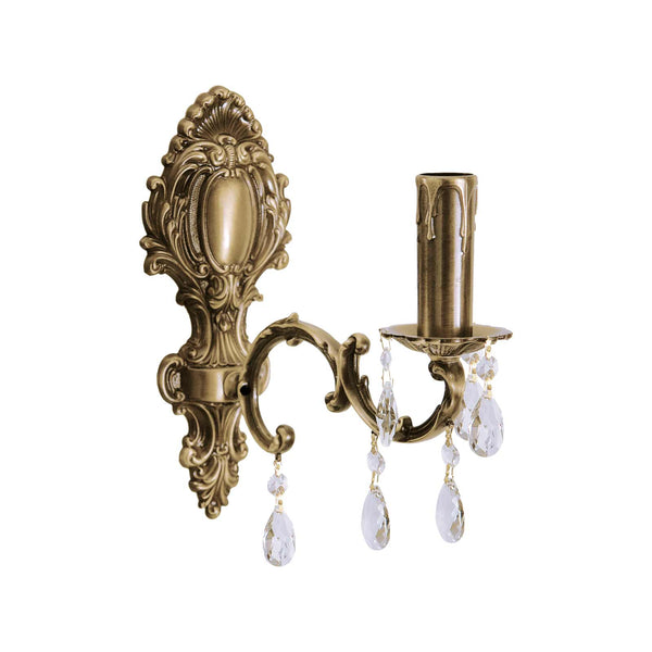 t4option0_0 | Art Deco Sconce Light Brass Crystal Pendants Venezia Ghidini 1849