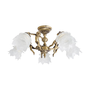 t4option0_0 | Art Nouveau Ceiling Lamp Brass Statuettes Putti Ghidini 1849