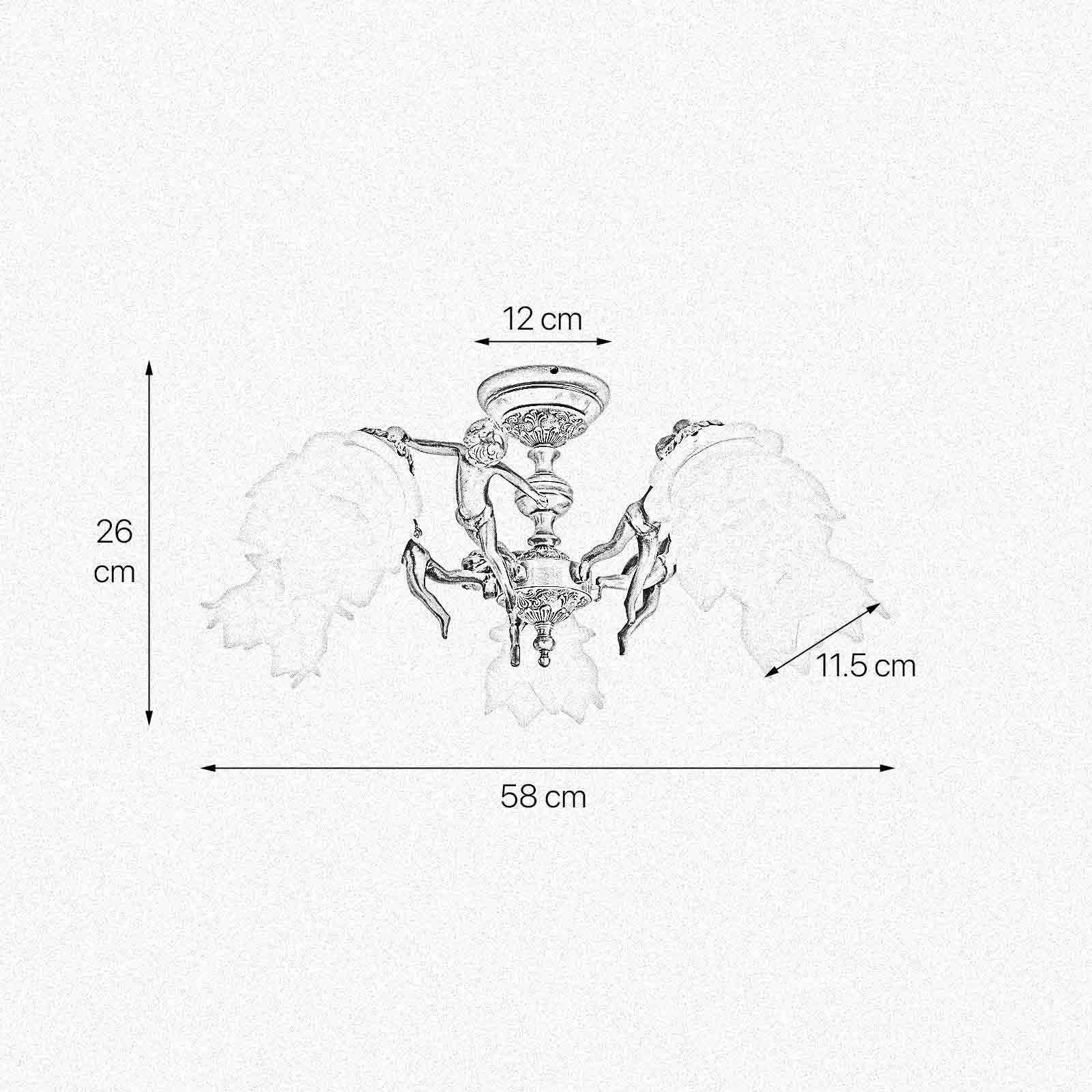 t4option0_0 | Art Nouveau Ceiling Lamp Brass Statuettes Putti Ghidini 1849