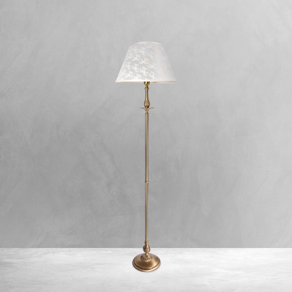 Vintage Swing Arm Floor Lamp Premium Italian Brass