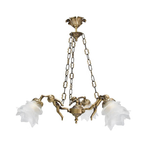 t4option0_0 | Art Nouveau Pendant Light Putti Statuettes Brass Ghidini 1849