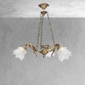 t4option0_0 | Art Nouveau Pendant Light Putti Statuettes Brass Ghidini 1849