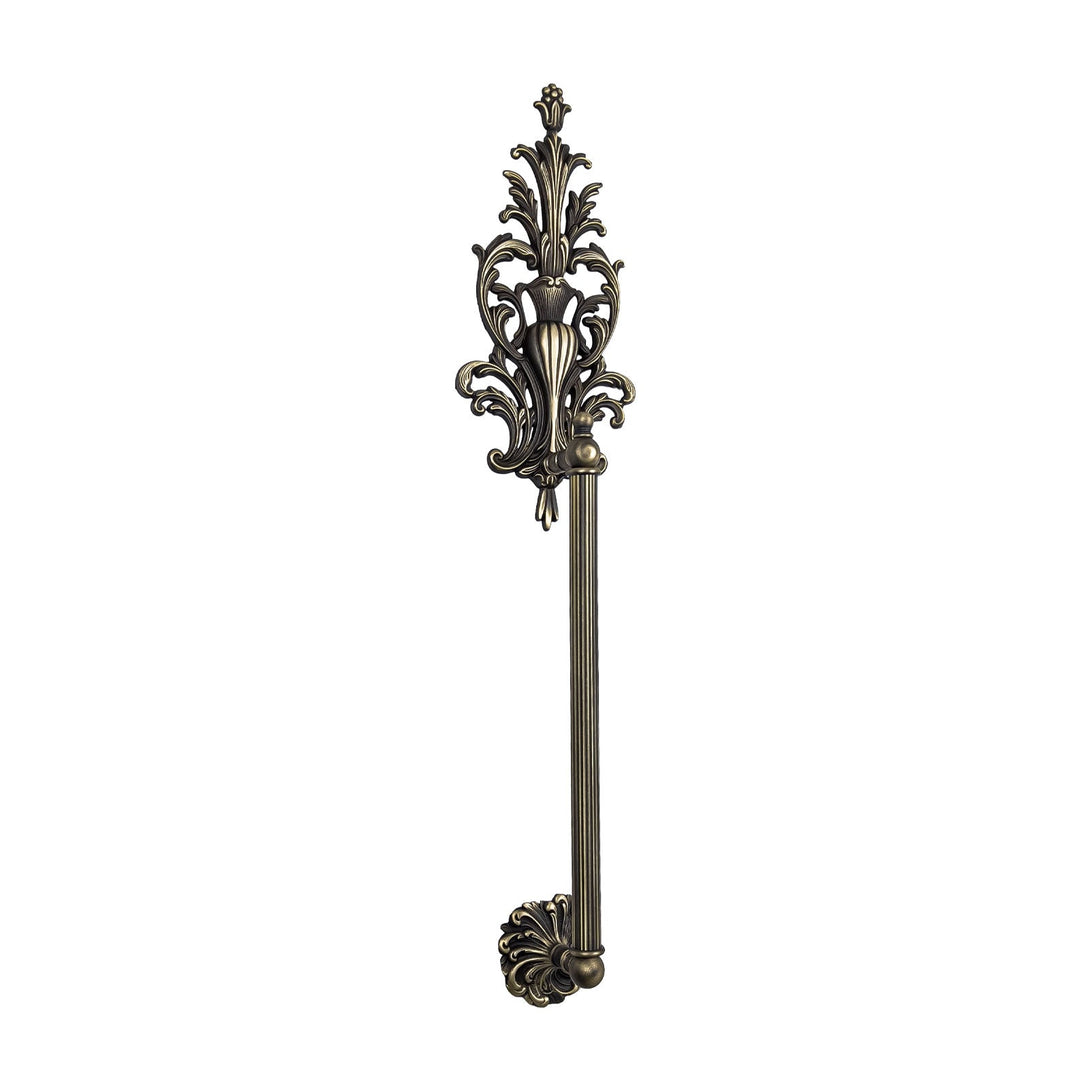 Art Nouveau Pull Handle Ornated in Luxury Brass Ghidini 1849
