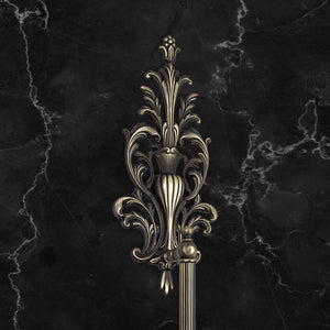 t4option0_0 | Art Nouveau Pull Handle Ornated in Luxury Brass Ghidini 1849