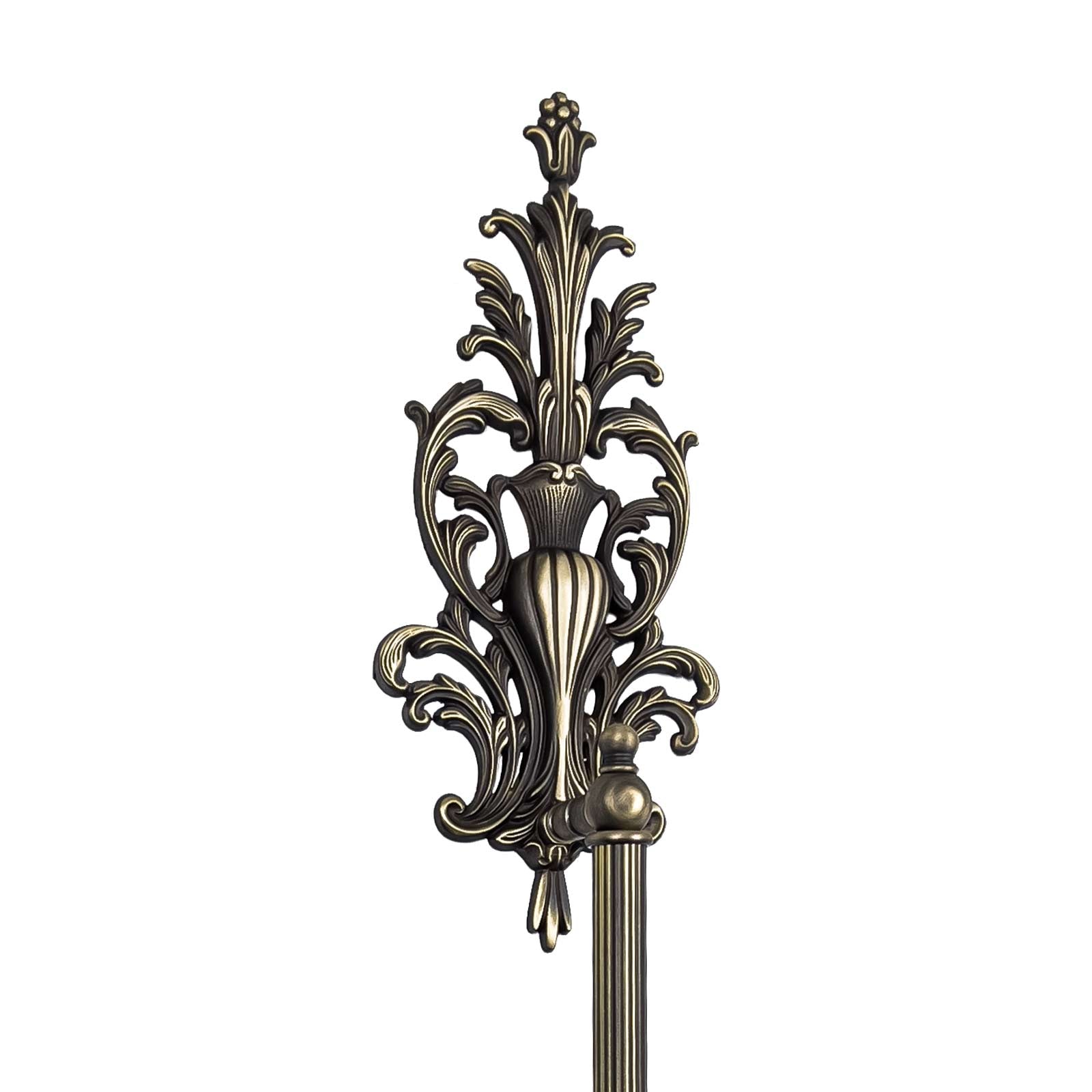 Art Nouveau Pull Handle Ornated in Luxury Brass | Ghidini 1849