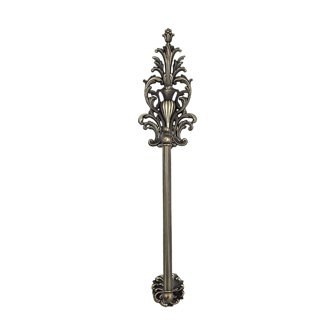 Art Nouveau Pull Handle Ornated in Luxury Brass Ghidini 1849