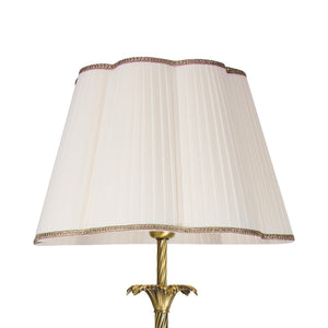 Art Nouveau Table Lamp Brass White Shade Luigi | Ghidini 1849